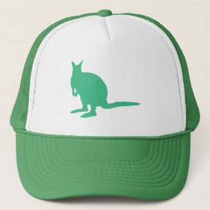 Wallaby. Dier in het groen. Trucker Pet