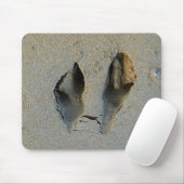 Wallaby Footprint in Sand Muismat (Met muis)