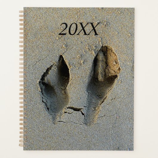 Wallaby Footprint in Sand Planner (Voorkant)