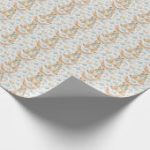 Wallaby Schattige Baby Pastel Waterverf Patroon Cadeaupapier (Hoek)