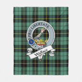 Wallace Ancient Clan Badge Tartan Fleece Deken (Voorkant)