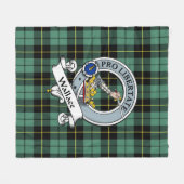 Wallace Ancient Clan Badge Tartan Fleece Deken (Voorkant (Horizontaal))