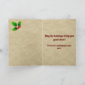 Wallace Badge & Tartan Persoonlijke mas Kaart (Binnen)