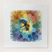 Wallace bee painting 130724AREF109 - Watercolor Legpuzzel (Horizontaal)