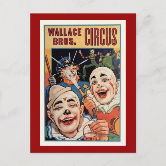 Wallace Bros.  Circus Briefkaart (Voorkant)