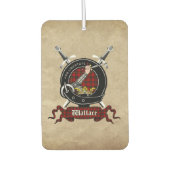 Wallace Clan Badge Car Freshener Luchtverfrisser (Voorkant)