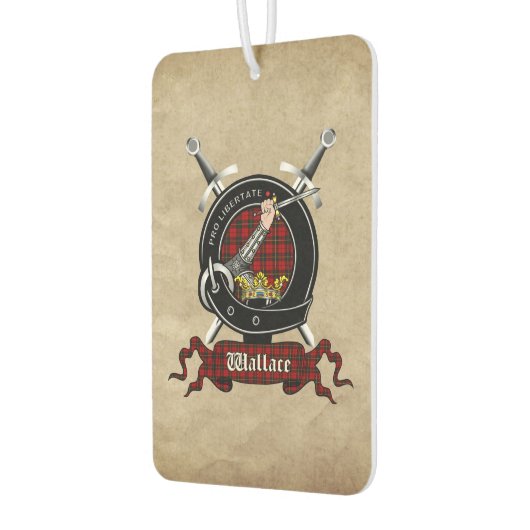 Wallace Clan Badge Car Freshener Luchtverfrisser (Links)