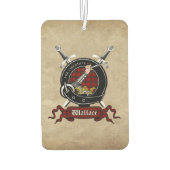 Wallace Clan Badge Car Freshener Luchtverfrisser (Achterkant)