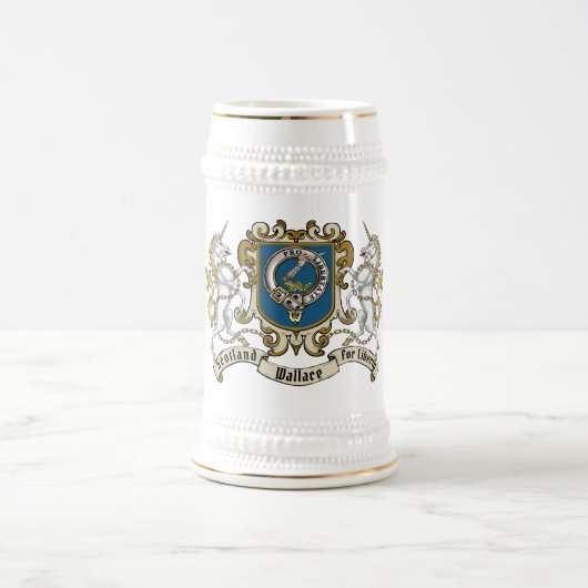 Wallace Clan Badge & Eenhoorn Bierpul (Center)