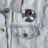 Wallace Clan Badge Ronde Button 5,7 Cm (In situ)