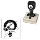 Wallace Clan Badge Rubberstempel (Gestempeld)