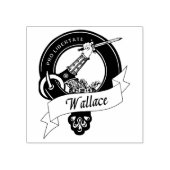 Wallace Clan Badge Rubberstempel (Afrduk)