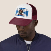 Wallace Clan Badge Schotse Trucker Hoed Pet (In situ)