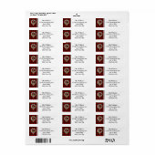 Wallace Clan Badge & Tartan Aangepaste labels (Full Sheet)