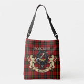 Wallace Clan Badge & Tartan Crossbody Tas (Achterkant)