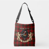 Wallace Clan Badge & Tartan Crossbody Tas (Voorkant)
