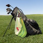 Wallace Clan Badge & Tartan Golf Handdoek (Groen)