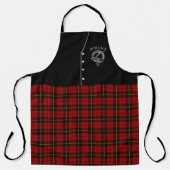 Wallace Clan Badge & Tartan Kilt Apron Schort (Voorkant)