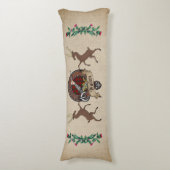 Wallace Clan Badge & Tartan Lichaamskussen (Voorkant Verticaal)