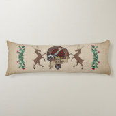 Wallace Clan Badge & Tartan Lichaamskussen (Voorkant)