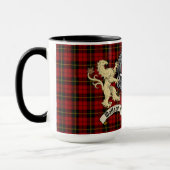 Wallace Clan Badge & Tartan Mok (Links)