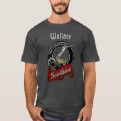 Wallace Clan Badge & Tartan T-Shirt (Voorkant)