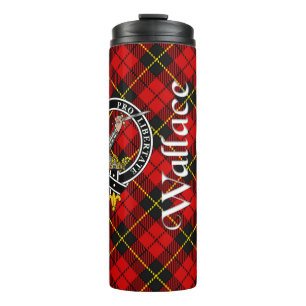 Wallace Clan Badge & Tartan Thermosbeker