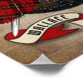 Wallace Clan Badge W/Crossed Swords Poster (Hoek)