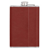 Wallace Clan Badge w / Red Faux lederen fles Heupfles (Achterkant)