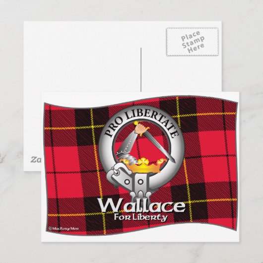Wallace Clan Briefkaart (Voorkant / Achterkant)