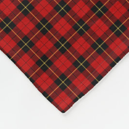Wallace Clan Classic Rood en Zwart Tartan Fleece Deken