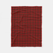 Wallace Clan Classic Rood en Zwart Tartan Fleece Deken (Voorkant)