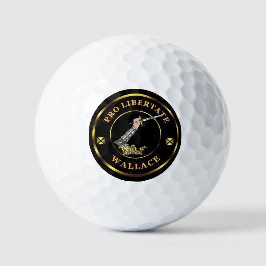 Wallace Clan Crest golfbal Golfballen (Voorkant)