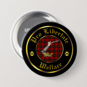 Wallace Clan en Tartan Button (Voorkant /achterkant)