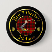 Wallace Clan en Tartan Button (Voorkant)