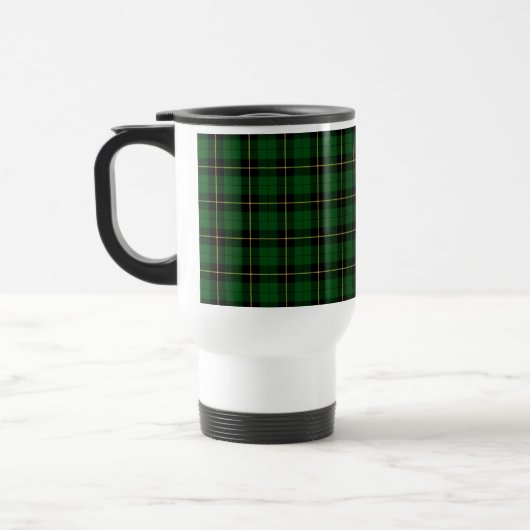 Wallace Clan Groen en Zwart Jacht Tartan Reisbeker (Links)