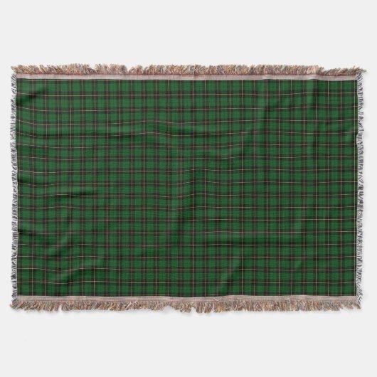 Wallace Clan Hunting Tartan Bright Green Pset Deken (Voorkant)