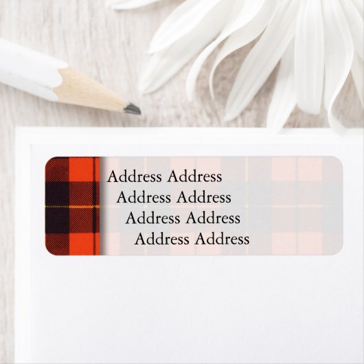 Wallace clan Pset Scottish tartan Etiket (Insitu)