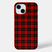 Wallace Clan Red en Black Tartan Case-Mate iPhone Case (Achterkant)