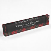Wallace Clan Scottish Tartan Pset Pattern Naambordje