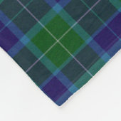 Wallace Clan Tartan Geruite Dekbed Fleece Deken (Hoek)