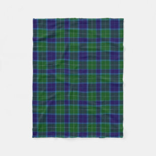 Wallace Clan Tartan Geruite Dekbed Fleece Deken