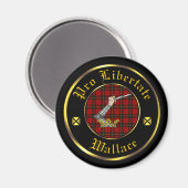 Wallace Clan & Tartan Magnet (Voorkant / Achterkant)