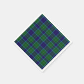 Wallace Clan Tartan Plaid Papieren servetten (Hoek)