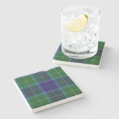 Wallace Clan Tartan Pset Onderzetter (Zijkant)