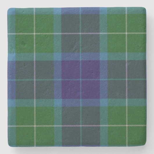 Wallace Clan Tartan Pset Onderzetter (Voorkant)