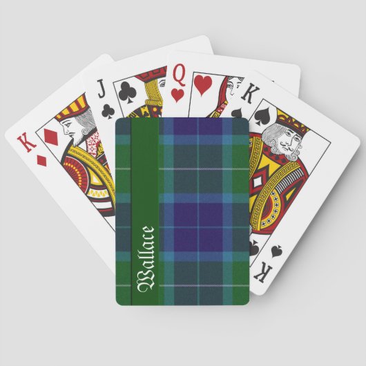 Wallace Clan Tartan Spelkaarten Speelkaarten (Achterkant)