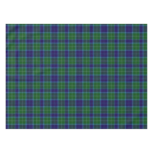 Wallace Clan Tartan Tafelkleed (Voorkant (Horizontaal))