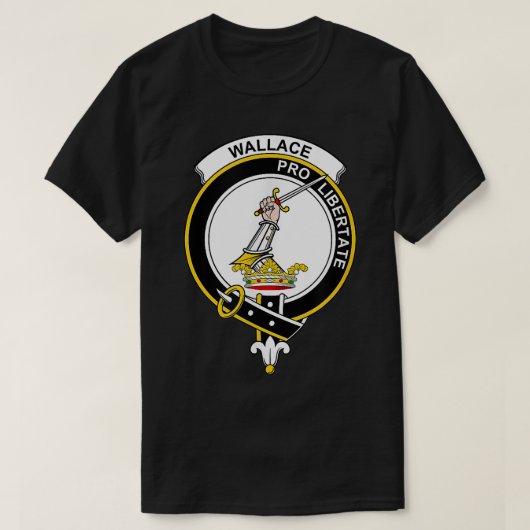 Wallace Coat of Arms  Family Crest  T-shirt (Design voorkant)