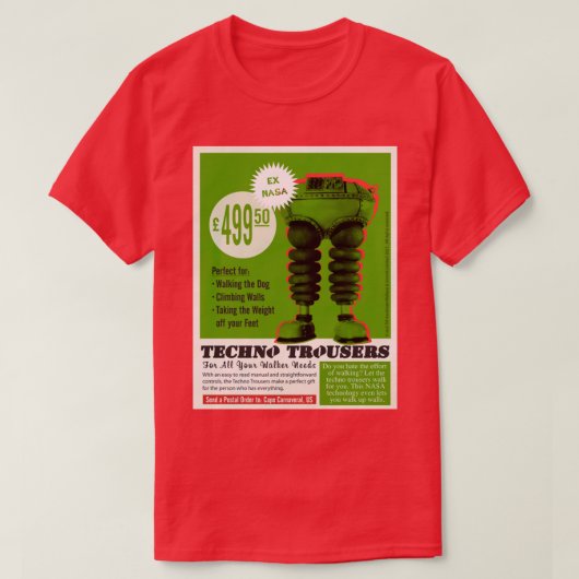 Wallace en Gromit Techno Broeken T-shirt (Design voorkant)